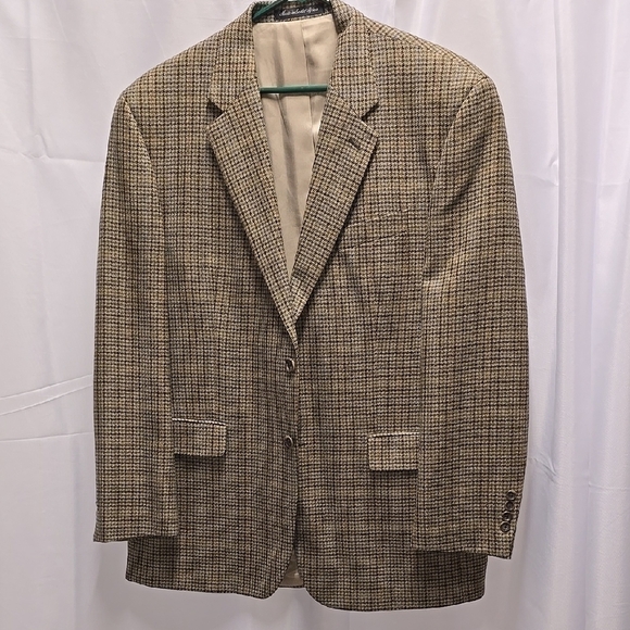 Izod Brown Plaid Sport Coat( 44R)